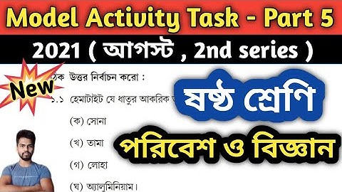 Class 6 Science (পরিবেশ ও বিজ্ঞান) Model Activity Task Part 5 | Model Activity Class 6 Science Part5