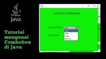 Tutorial Mengenai Combobox Di Java (Netbeans)