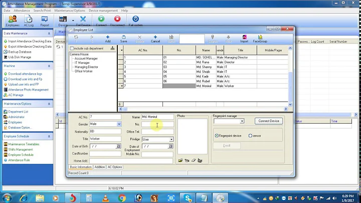 Zkteco Time Attendance Software Setup and Configuration Full