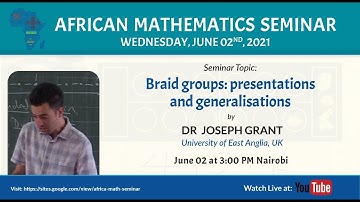 Joseph Grant | Braid groups: presentations and generalisations