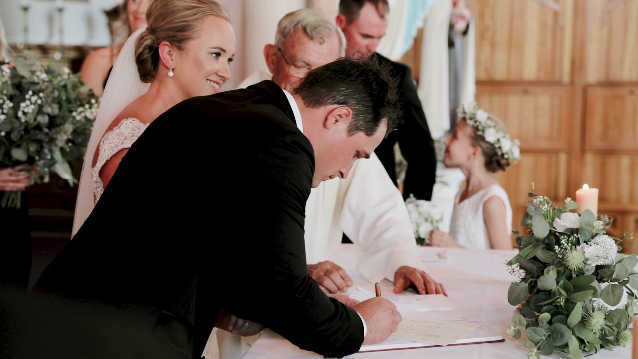 Thunder, lightning, rain, dust storm and a wedding - Rach and Anthony