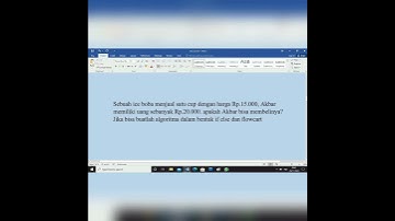 pemecahan masalah algoritma dengan struktur if then else
