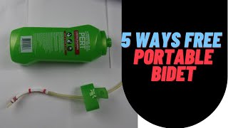 5 Ways to make a free portable bidet, reduce use of toilet paper