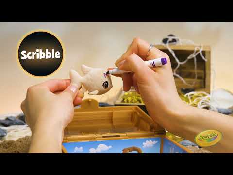 Crayola Scribble Scrubbie Pets Glow Ocean Playset || Crayola Product Demo