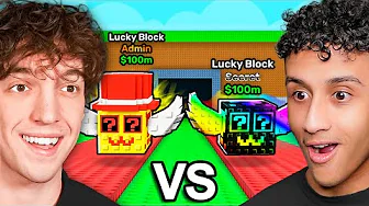 SECRET LUCKY BLOCK RACE vs Gara!!