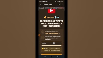 Top Financial Tips to Boost Your Wealth Fast | MemeGirls | Memefi Youtube Video Code