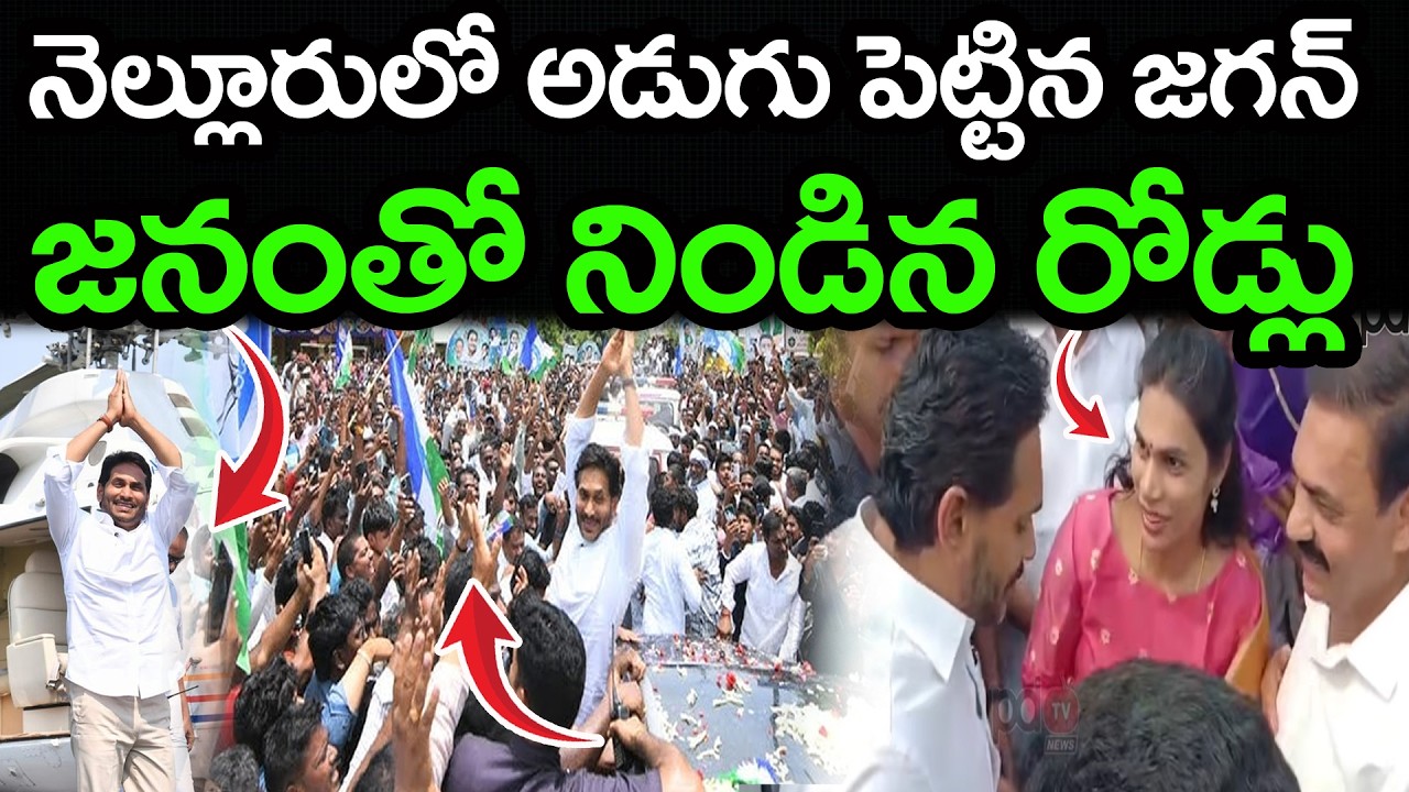 నెల్లూరులో అడుగుపెట్టిన జగన్..నీరాజనాలు పలికిన జనం | YS Jagan Craze I Nellore | PDTV News
