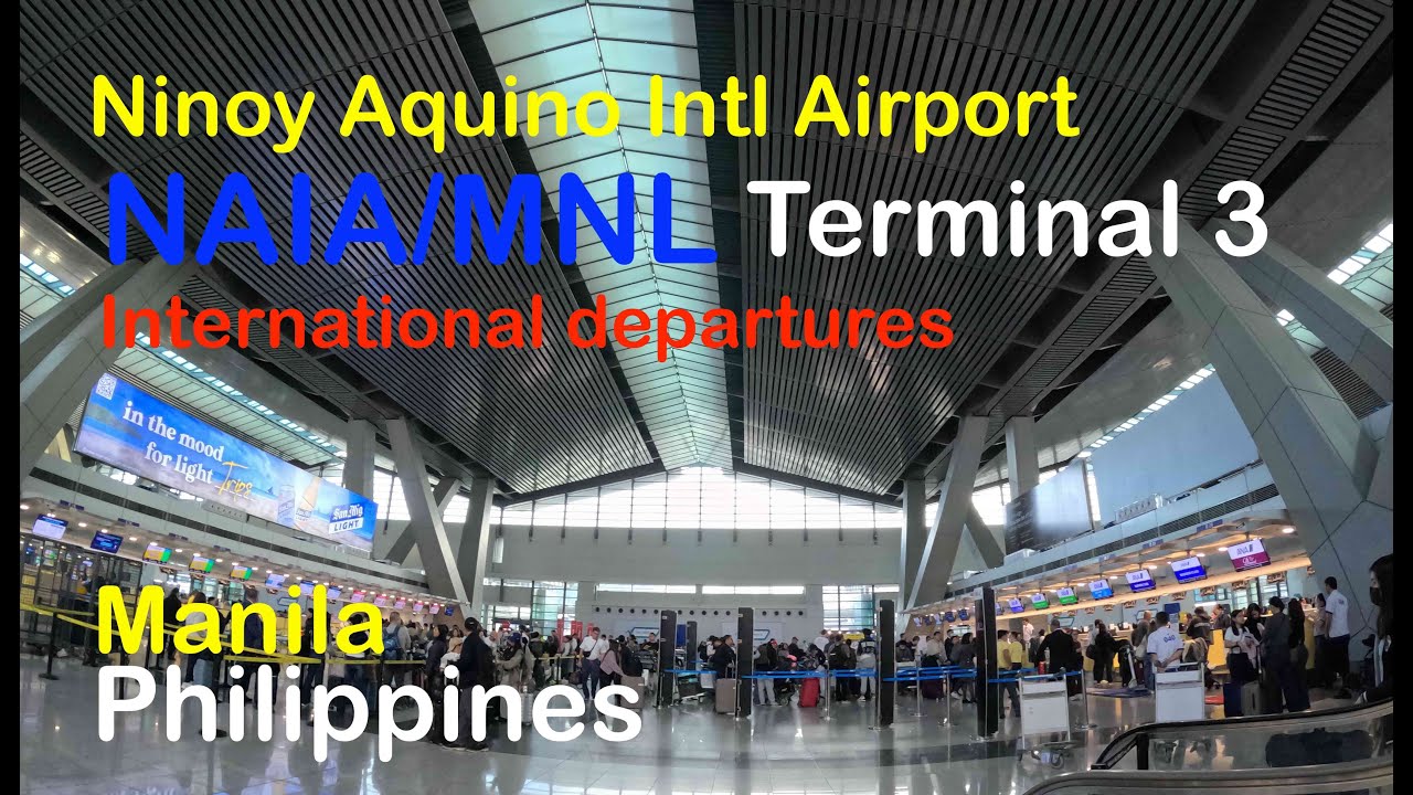 Philippines Travel 🇵🇭 | Manila  Travel | NAIA/MNL Terminal 3 International departures gates