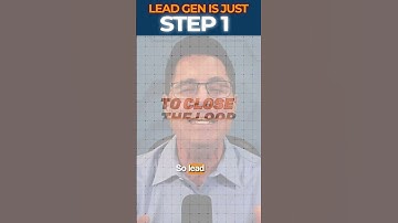 Lead Generation Is Just Step One