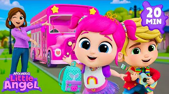 Back to School with Jill 🎨 Arts & Crafts Song! | Little Angel Kids Songs & Nursery Rhymes