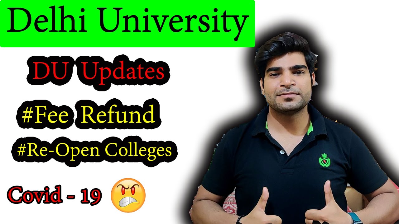 DU Updates 2021 | Fee Refund Issue Solve | 