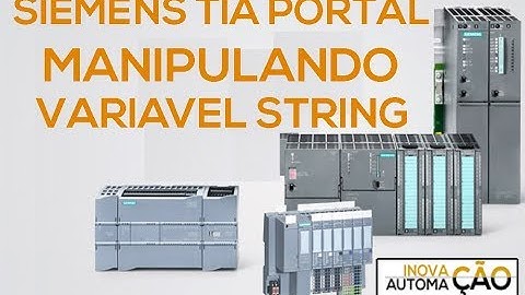 Declarar e Manipular STRING Texto Char no PLC / CLP Siemens Tia Portal