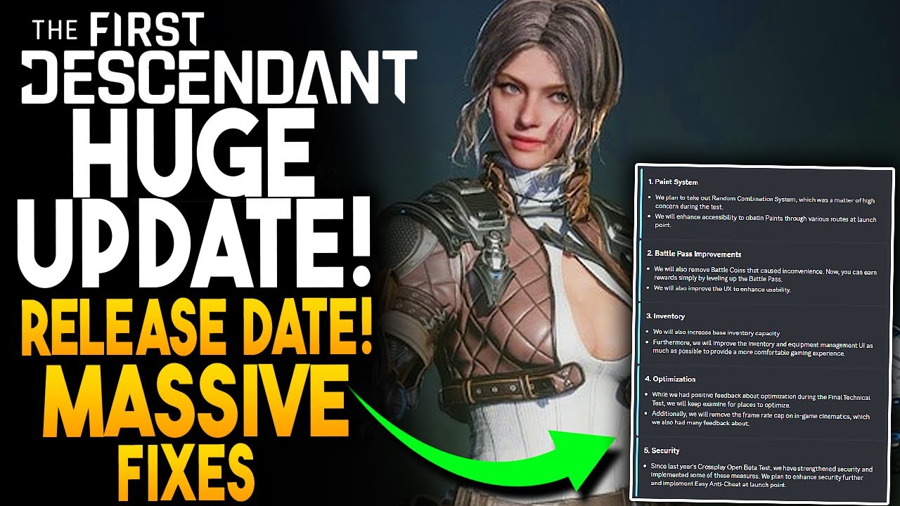 The First Descendant: HUGE New Update, Release Date, Massive Fixes And ...