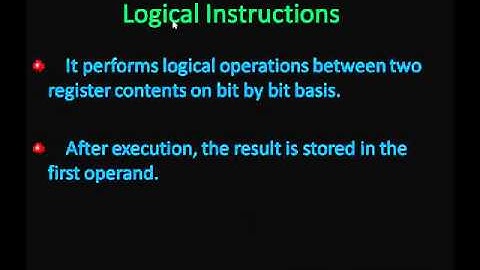 8051 Instruction Set Video Tutorials