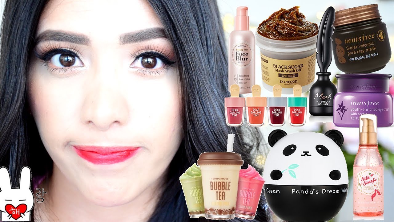 PROBANDO PRODUCTOS COREANOS #MIERCOLESDEKBEAUTY - EtudeHouse &Tony Moly & Skinfood y más