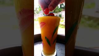 How To Make Mango And Apple Juice With Cherry