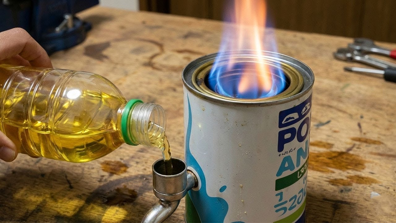 Миллионы людей не знают об этом! Простой обогреватель на отработанном масле 3 в 1 для зимы.