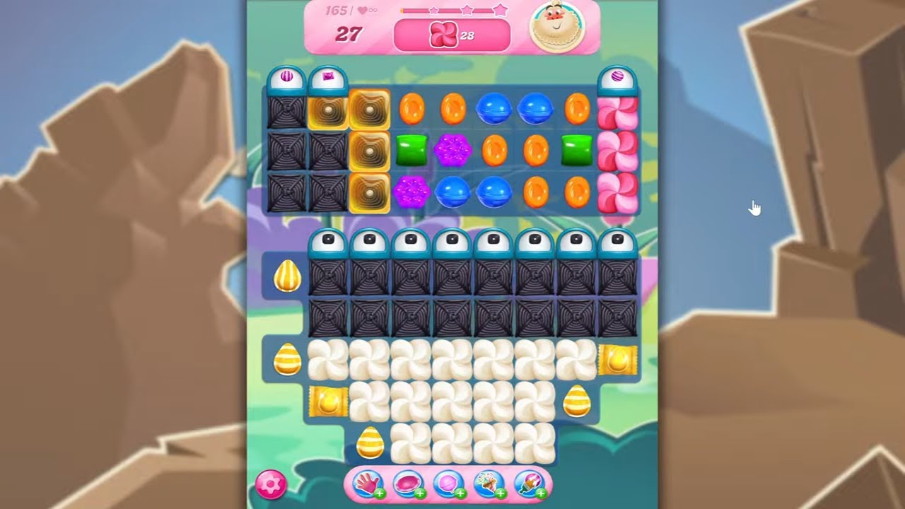 Candy Crush Saga LEVEL 165 NO BOOSTERS (new version)🐟☑️