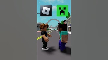 Thumbnail of Roblox VS Minecraft 😊⚔️ #shorts #roblox #minecraft