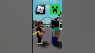 Roblox VS Minecraft 😊⚔️ #shorts #roblox #minecraft