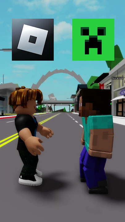 Roblox VS Minecraft 😊⚔️ #shorts #roblox #minecraft