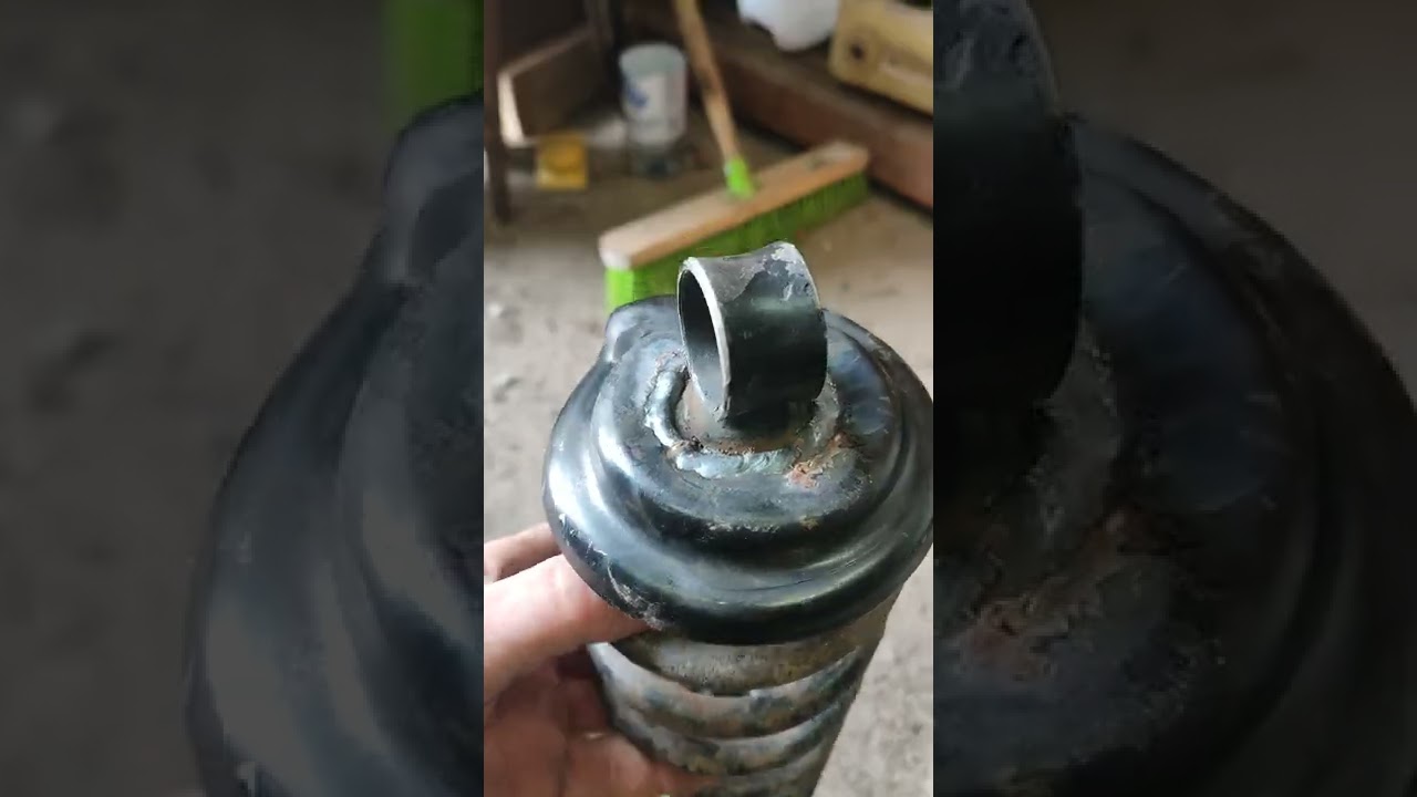 переделка амортизаторов на своем трицикле - YouTube