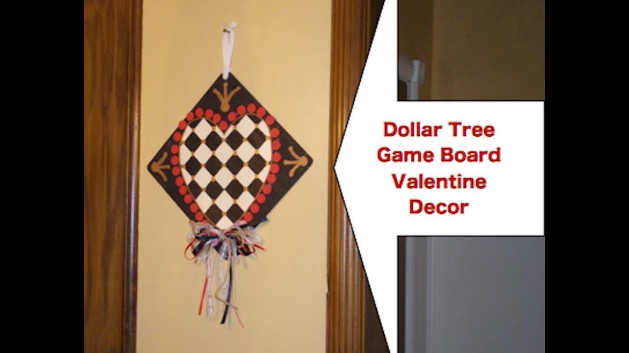 Dollar Tree Game Board Valentine Decor YouTube