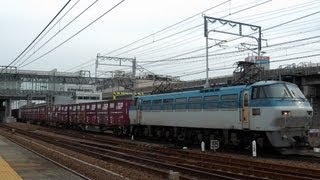 5073レ　EF66-102牽引貨物列車　枇杷島駅通過
