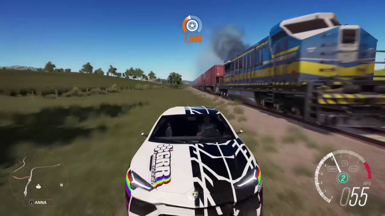 Forza Horizon 3 - Epic Train Chase - Several Close Calls - YouTube
