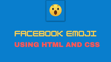 Create Facebook Emoji Using HTML and CSS: Step-by-Step Guide || Coding Tutorials