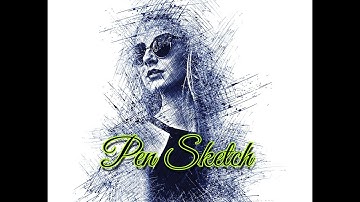 Pen Sketch Photoshop Action Tutorial