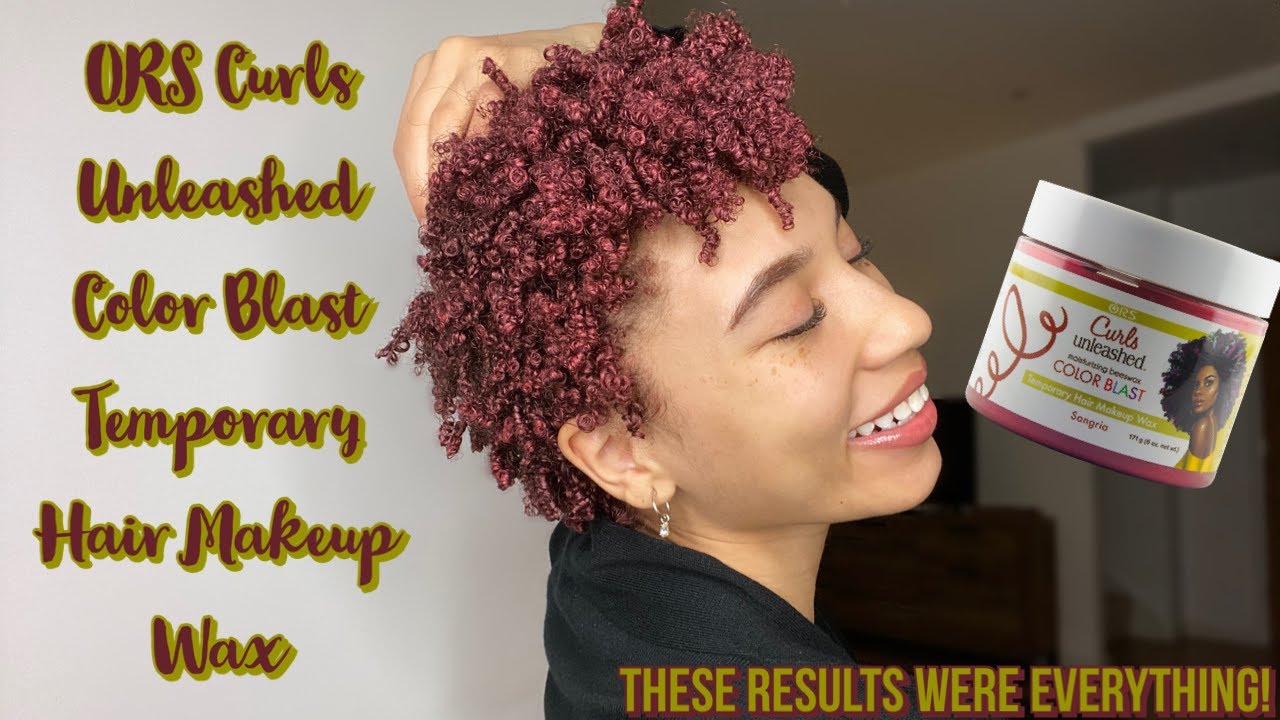 I Tried Temporary Hair Colour Wax on my Short Natural Hair | These Results Were Bomb!