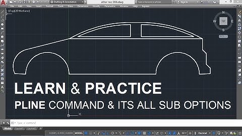 008 (DRAW TOOL) (PL) LEARN & PRACTICE POLYLINE COMMAND