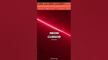 Neon Cursor Animation with Three.js & Framer Effects |Ranjna Codes