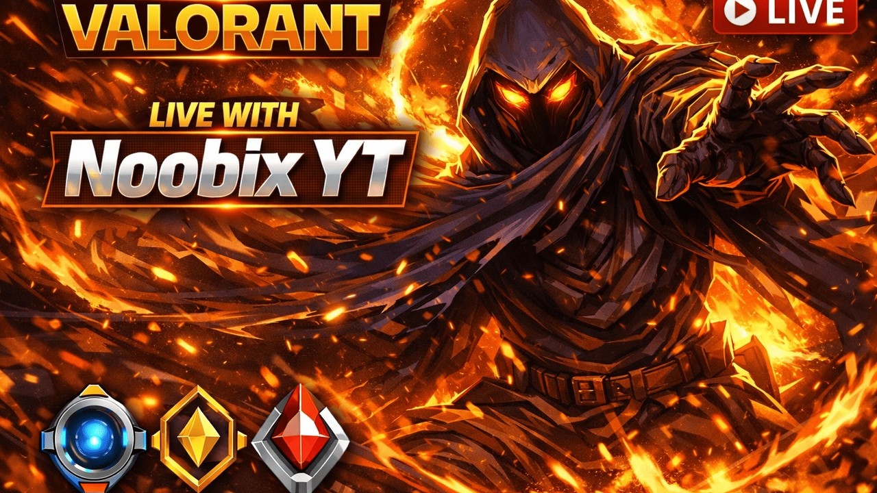 LIVE NOW 🔴 | CRAZY ACTION & CLUTCH PLAYS | Noobix YT | VALORAT