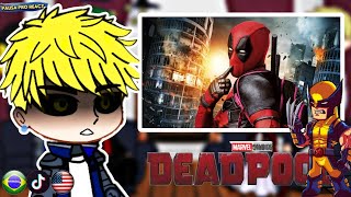 S Class React To Deadpool As New Hero | One Punch Man | Gacha Life Club