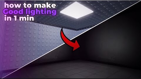 How to make GOOD LIGHTING in Obby Creator!