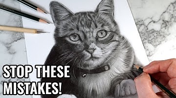 STOP Making These Pet Drawing Mistakes! (Graphite Pencil Tips)