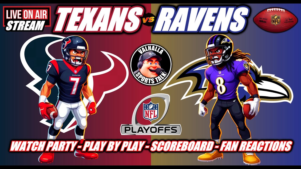 HOUSTON TEXANS vs BALTIMORE RAVENS 🏈 LIVE 🟢 NFL DIVISIONAL ROUND NFL 