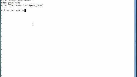 Obtener información del usuario con el comando "read" en un script de bash