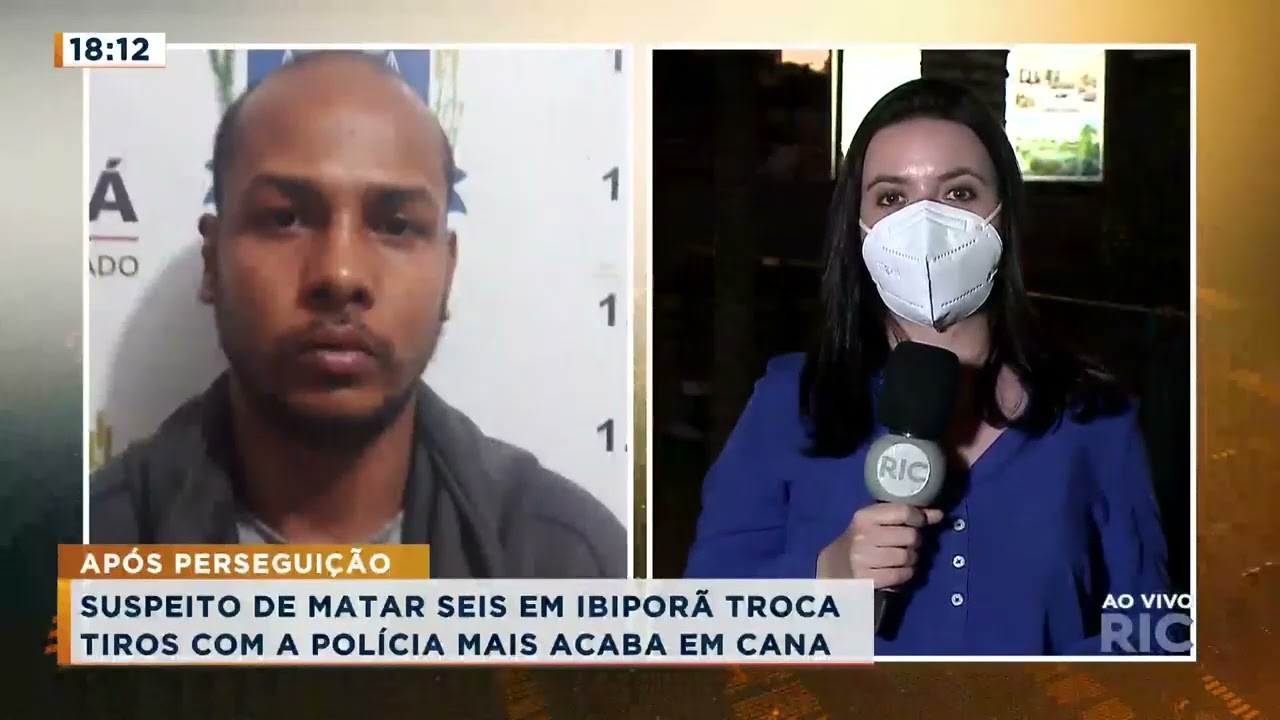 Suspeito de matar seis em Ibiporã troca tiros com a polícia mais acaba em cana