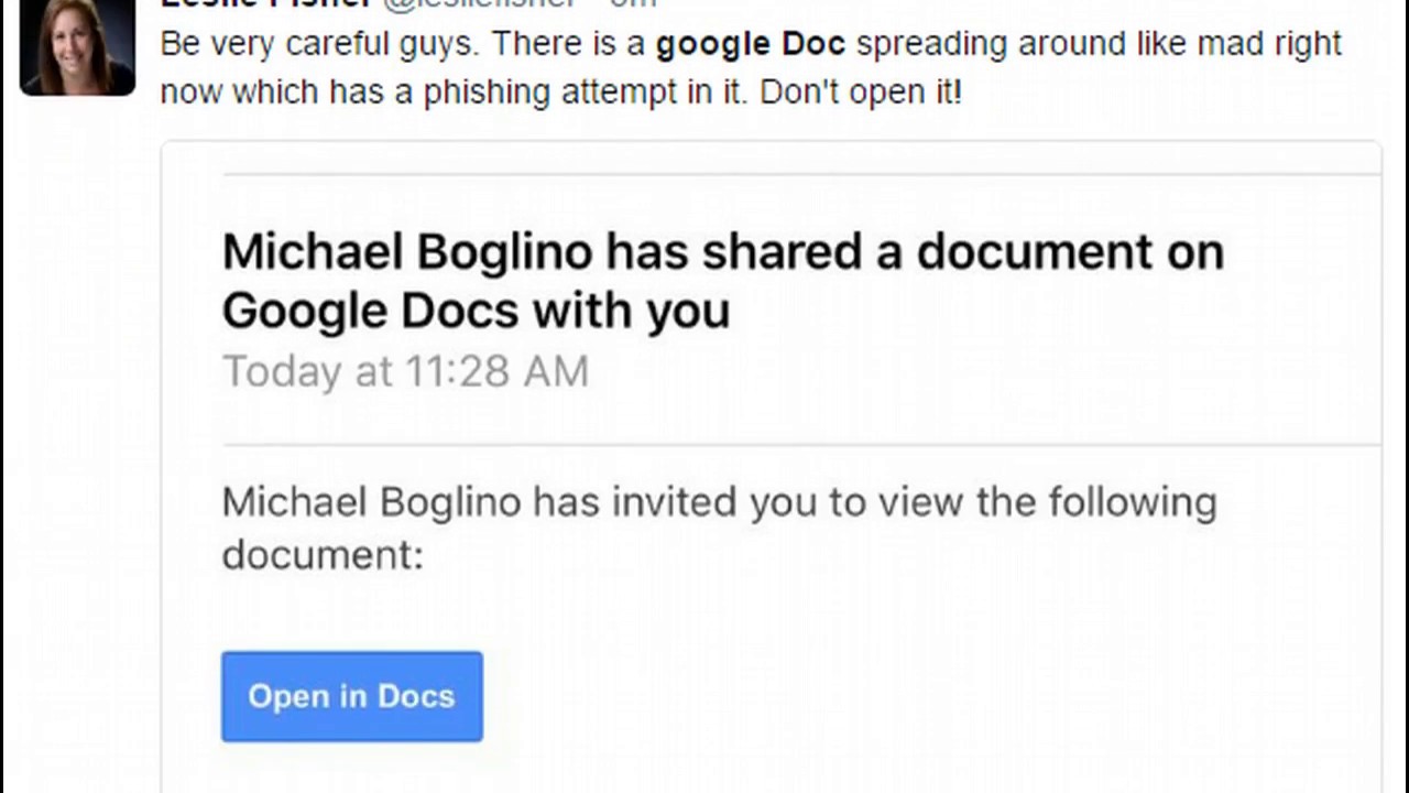 The Google Docs Phishing Scam  and why it's so dangerous
