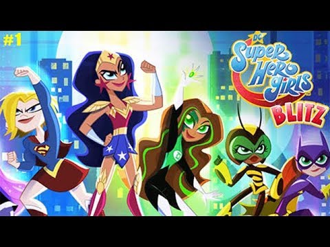 Super Hero Girls Блиц-Игра обзор #1 Улучшаем Штаб и Помогаем Девочкам