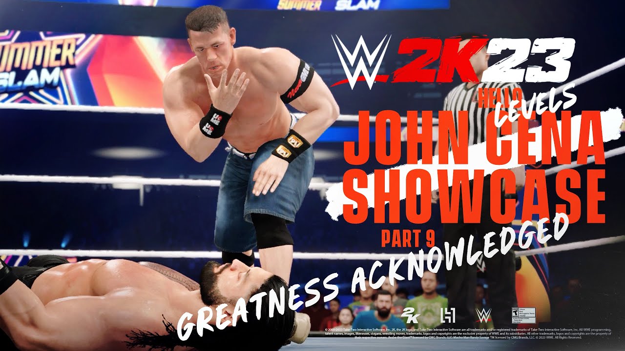 WWE 2K23 Showcase Mode : Part 9 - Greatness Acknowledged | John Cena vs Roman Reigns