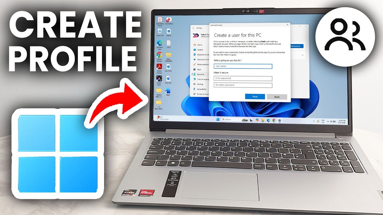 How To Create Another Profile On Laptop - Full Guide - YouTube