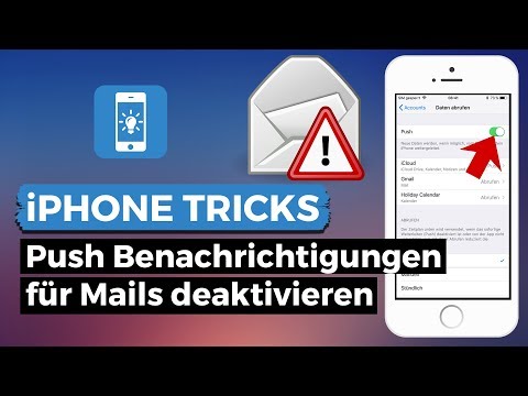 iPhone Push Benachrichtigungen für Mails (de)aktivieren