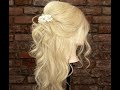 Classic half up half down bridal hair