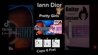 Iann Dior - Pretty Girls | Short Guitar Tutorial #IannDior #guitartutorial