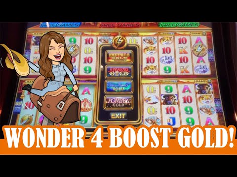 ⭐️WONDER 4 BOOST GOLD ⭐️ Max Bet 💰 Park MGM ‼️ NEW VERSION OF WONDER 4 SLOT MACHINE 💥