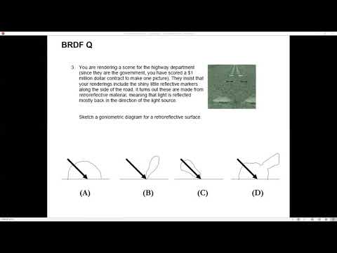 BRDF Sample Problem